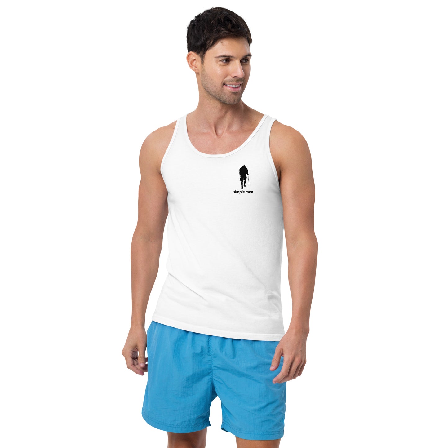 hiking man tank