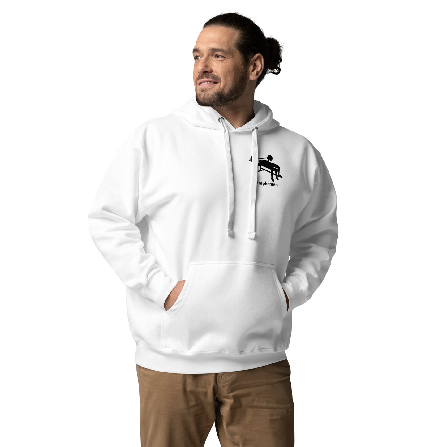 benching man hoodie