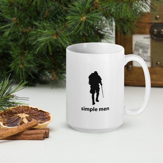 hiking man mug